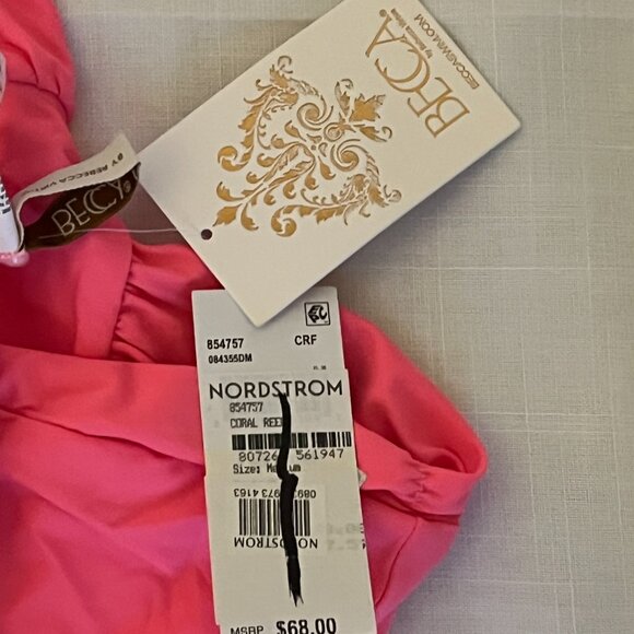 Becca Color Code French Cut Bikini Bottom in Coral Reef Size Medium - Picture 7 of 7